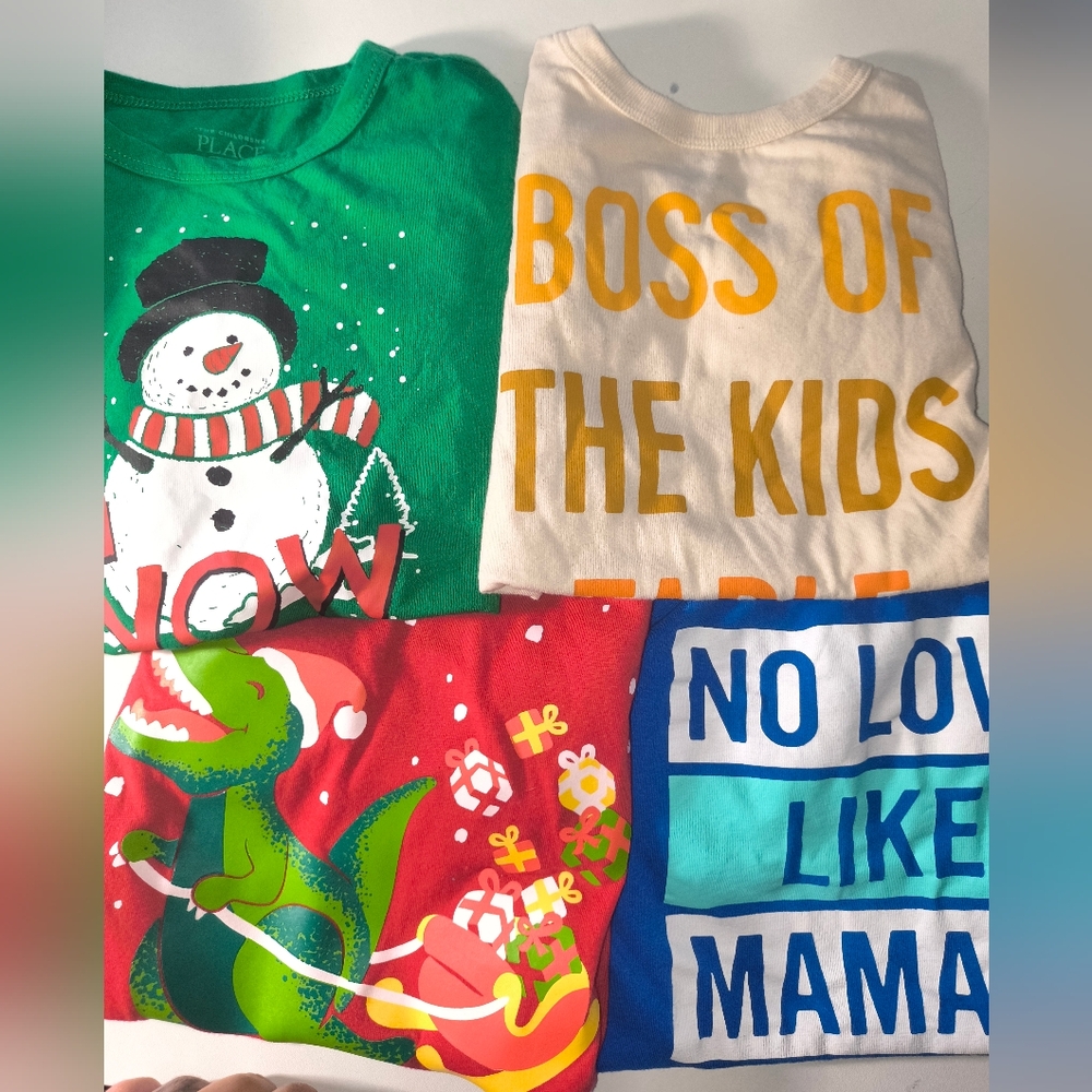 Colorful Graphic T-Shirts Set